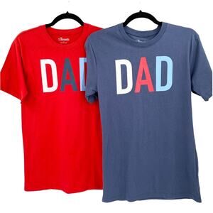 10Threads Mens Dad Tees Set of Two T-Shirts Size Small
